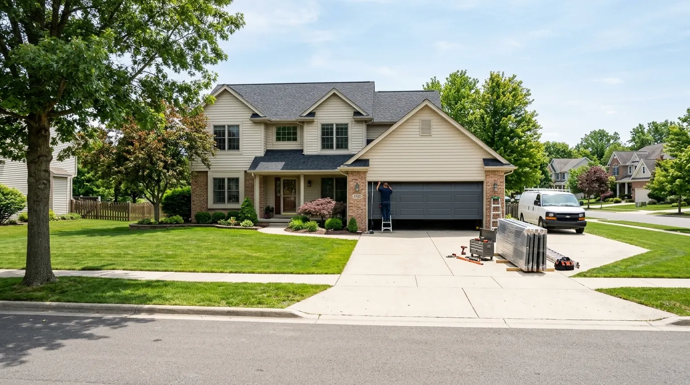 Garage door installation in Oklahoma City, OK